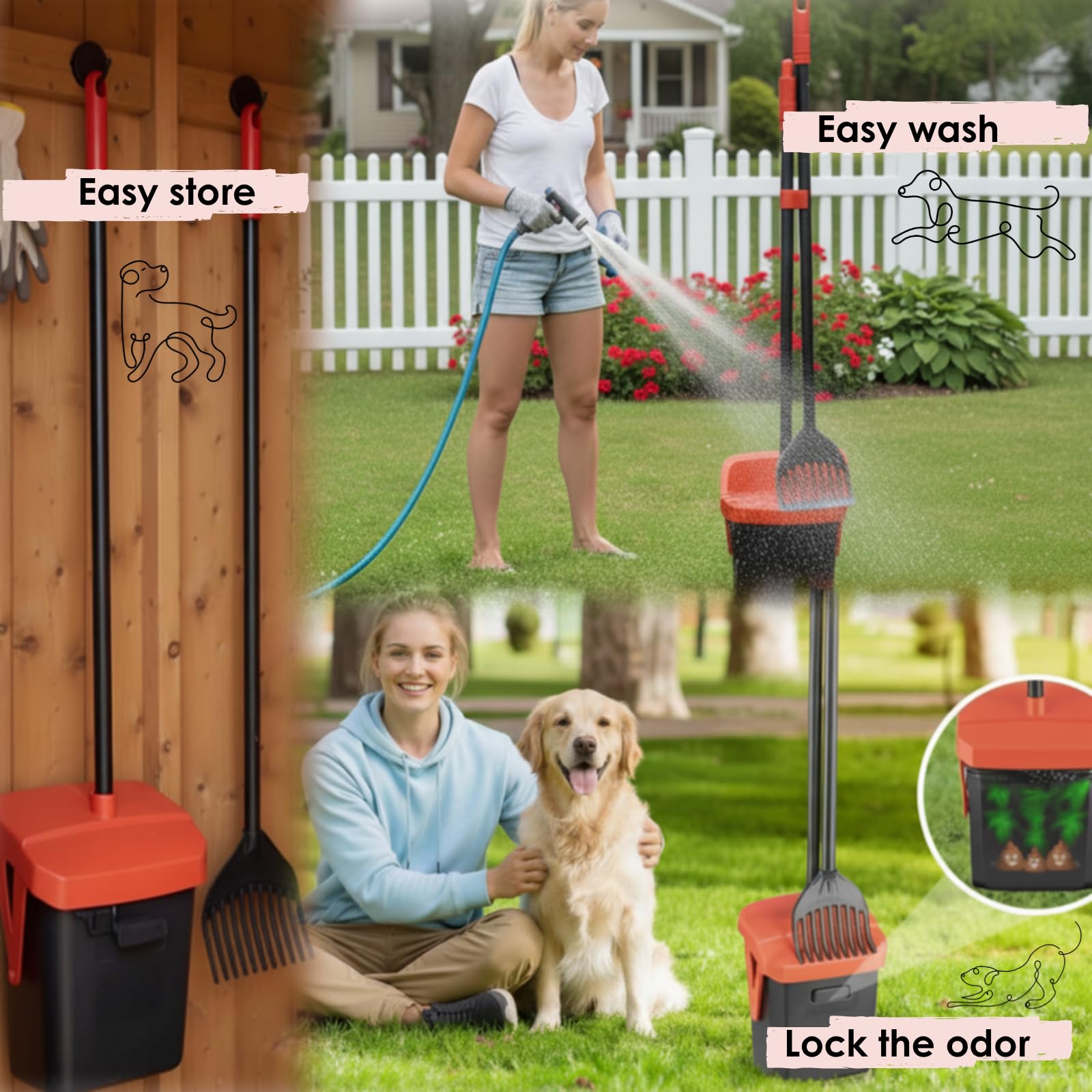 TIMINGILA 100 dog poop bags supplied for consistent cleanup supplies.