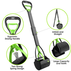 TIMINGILA large-dog-cleanup demonstrates heavy-duty waste pickup on grass and gravel