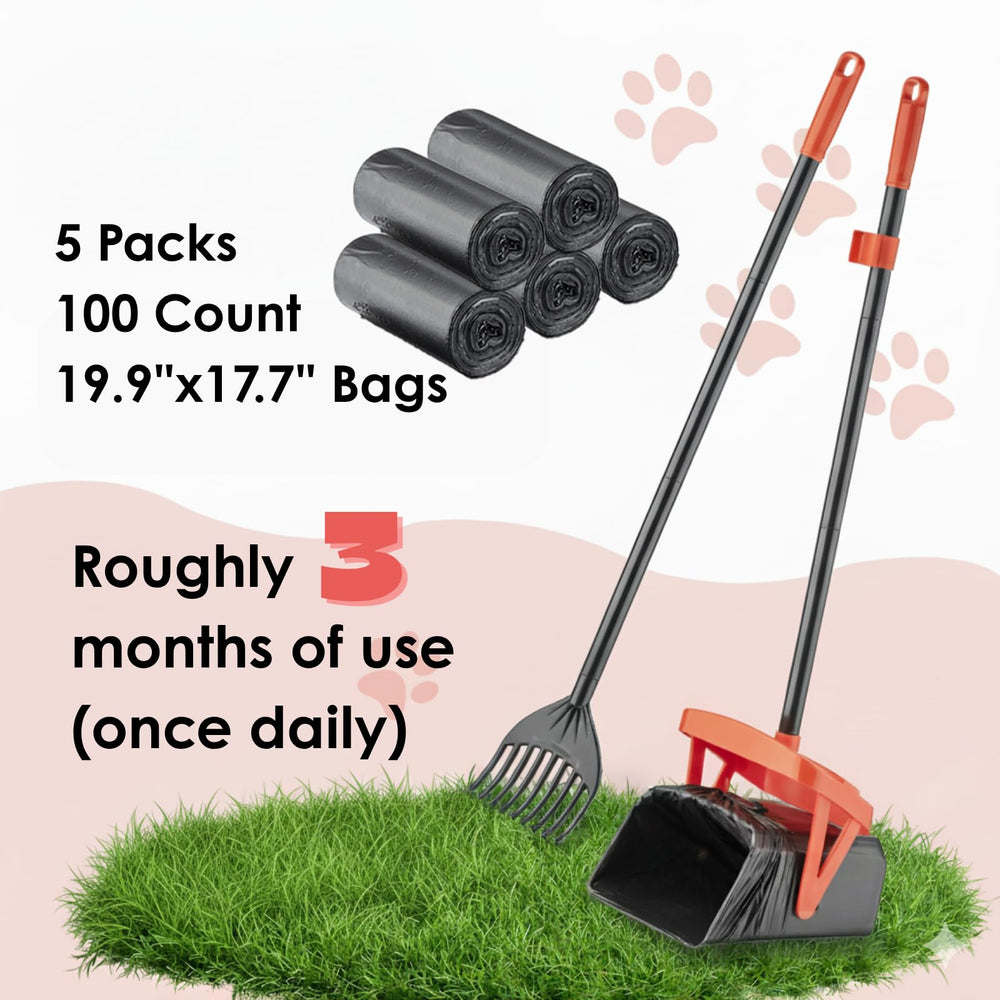 TIMINGILA poop bag roll attachment keeps bags ready for fast pickup.