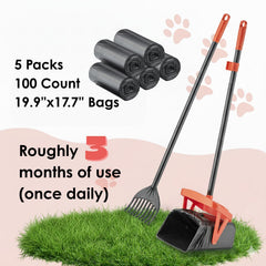 TIMINGILA poop bag roll attachment keeps bags ready for fast pickup.