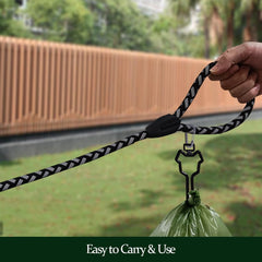 Timoqi two-pack dog bag holder highlights value and easy replenishment.