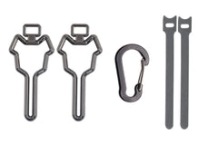 Timoqi metal dog poop bag holder on leash enables hands-free walks