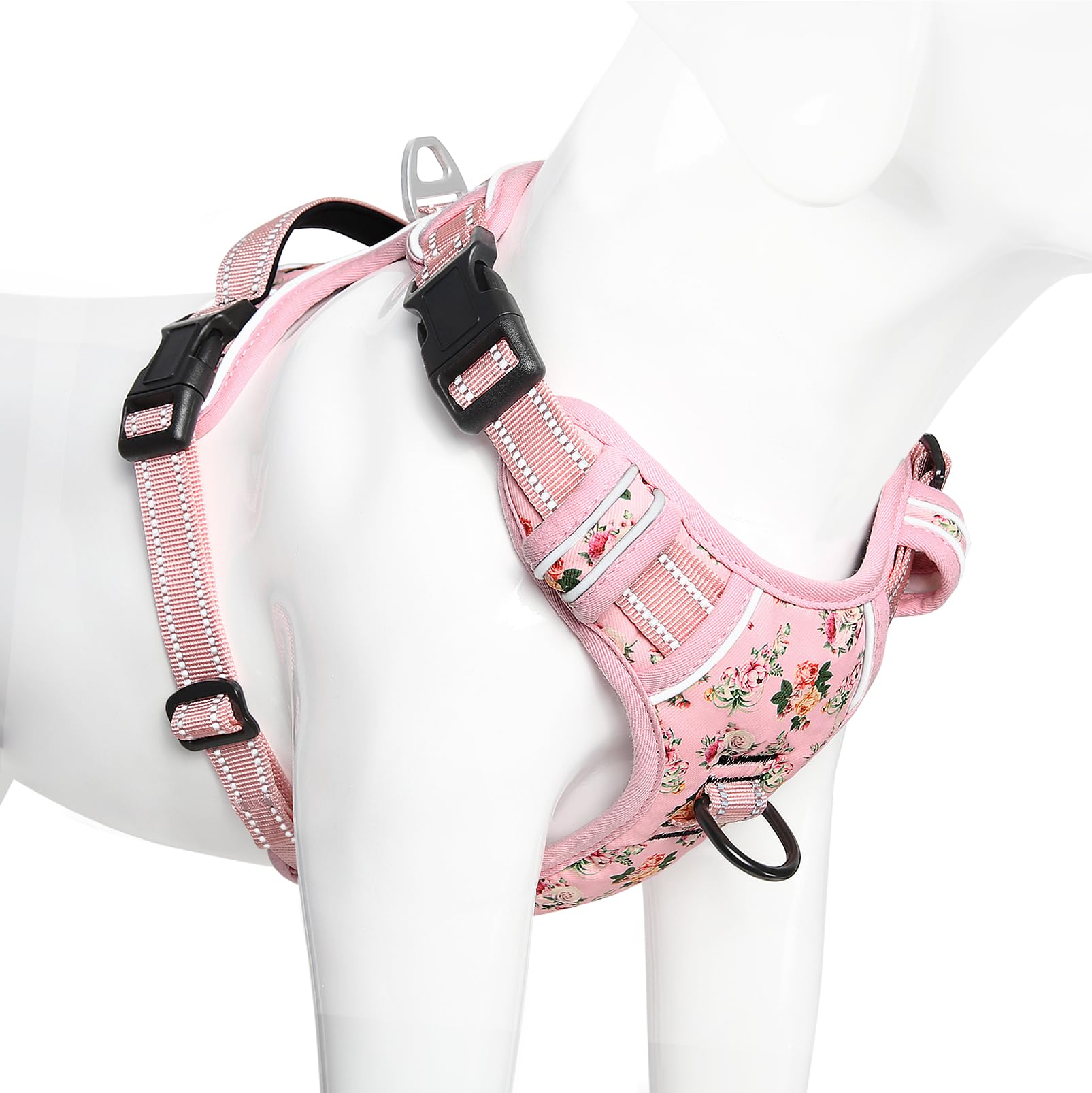 Timos No Pull Harness 3 fast-release buckles for easy on/off