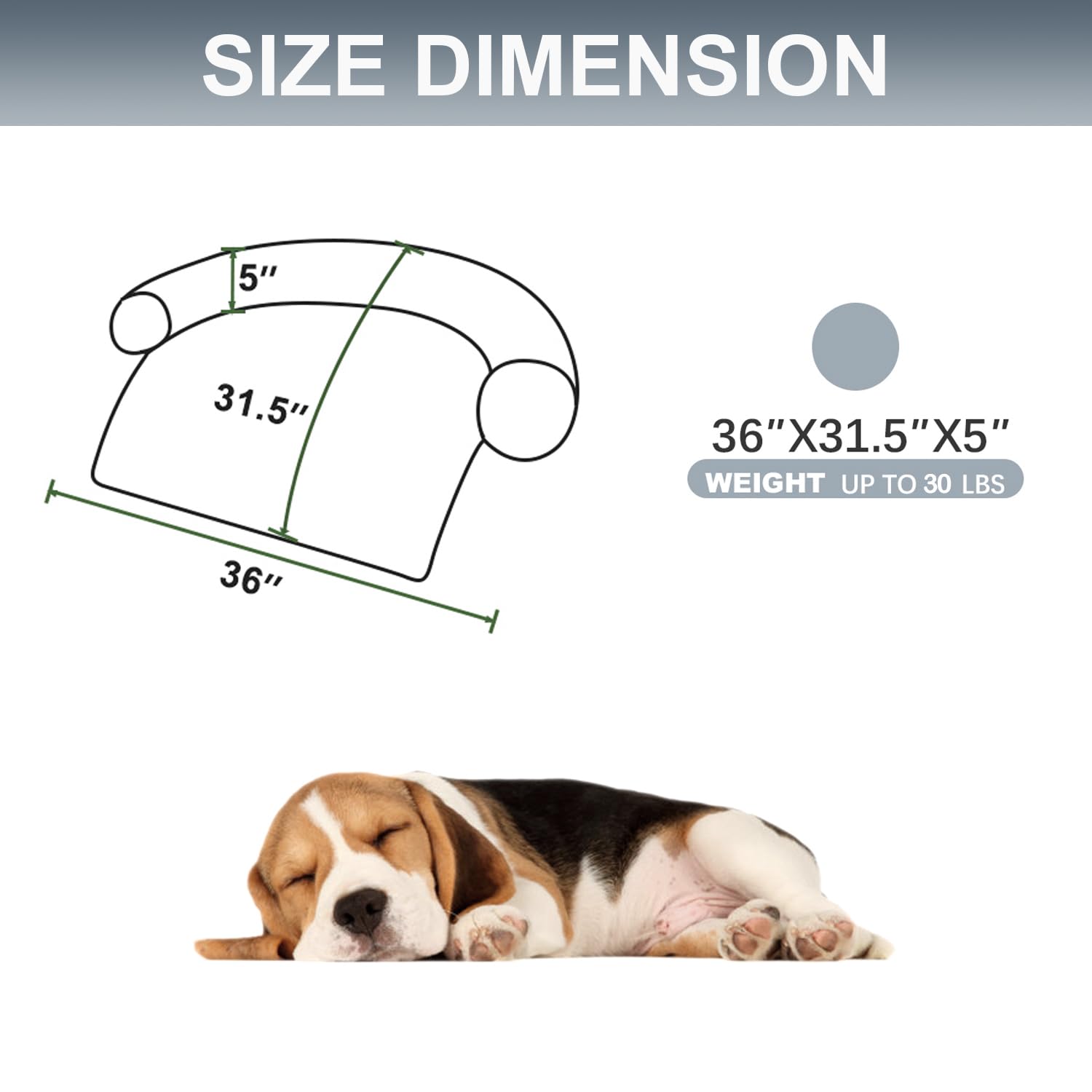 Tinaco bed mat with waterproof lining protects floors from accidents.