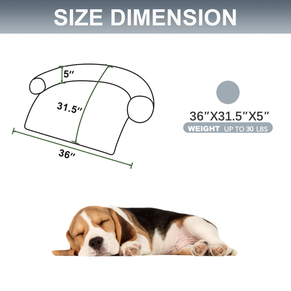 Tinaco bed mat with waterproof lining protects floors from accidents.