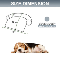 Tinaco bed mat with waterproof lining protects floors from accidents.