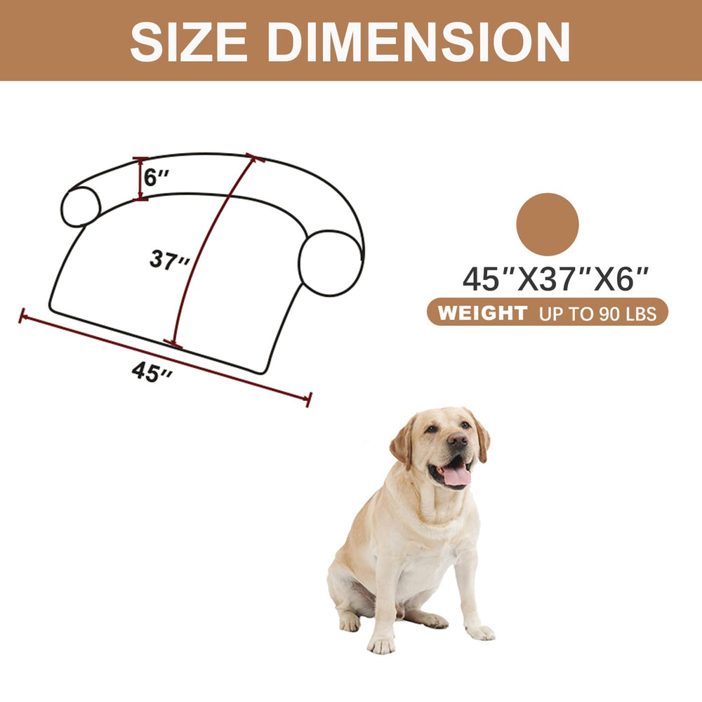 Tinaco Calming Bed Mat three sided bolster forms a cozy nest for dogs and cats