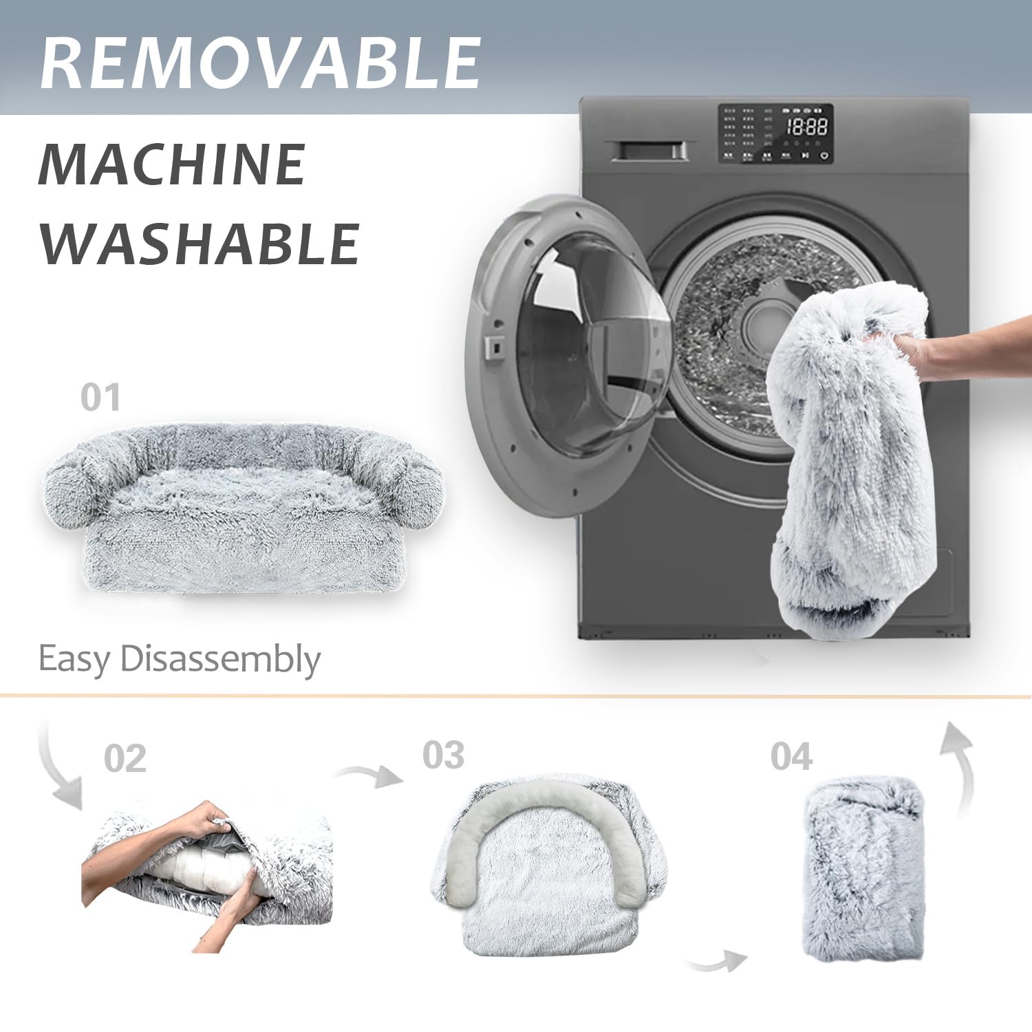 Tinaco machine washable bed mat is easy to clean.