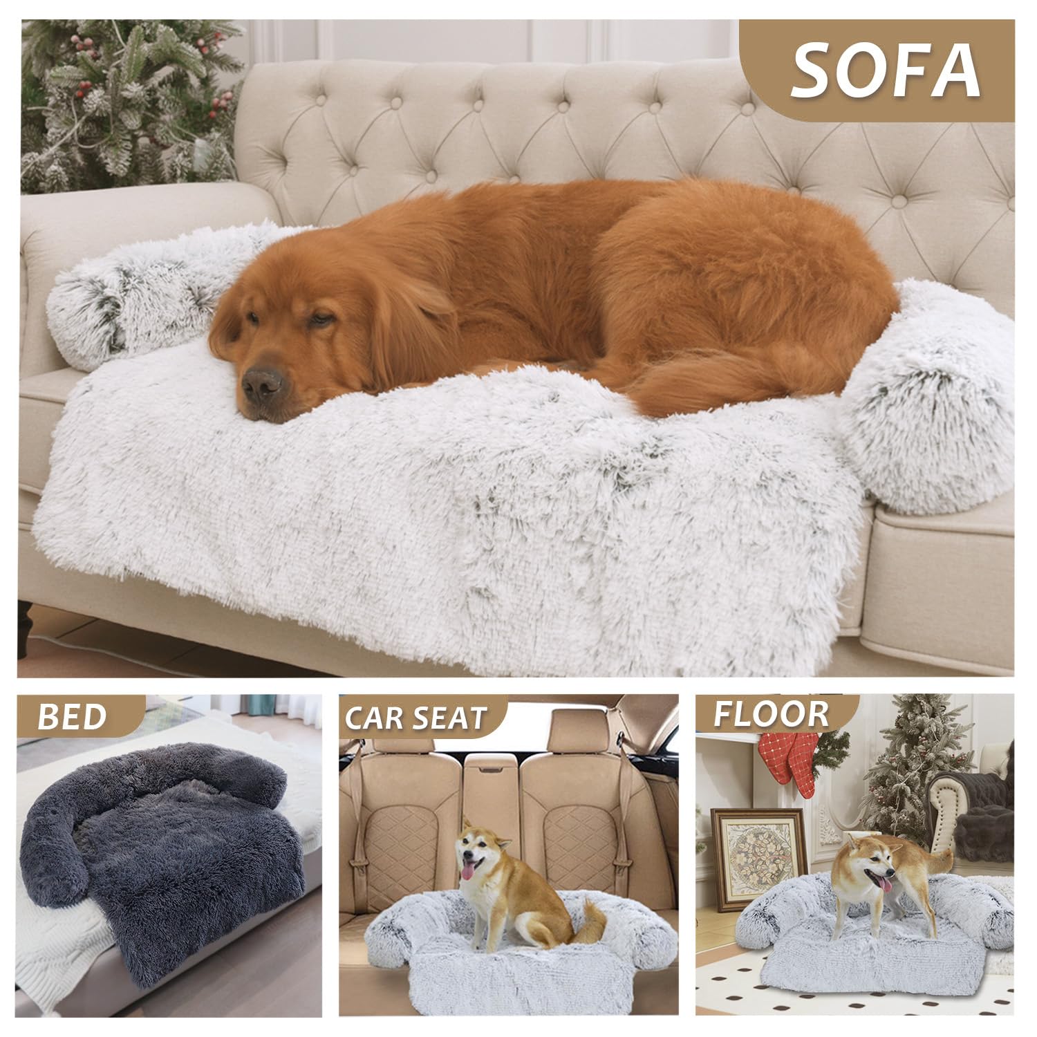 Tinaco Calming Bed Mat desert brown color complements home and invites rest