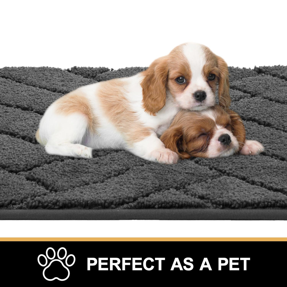 Tindbea absorbent dirt mud mat entryway captures moisture and dirt quickly.