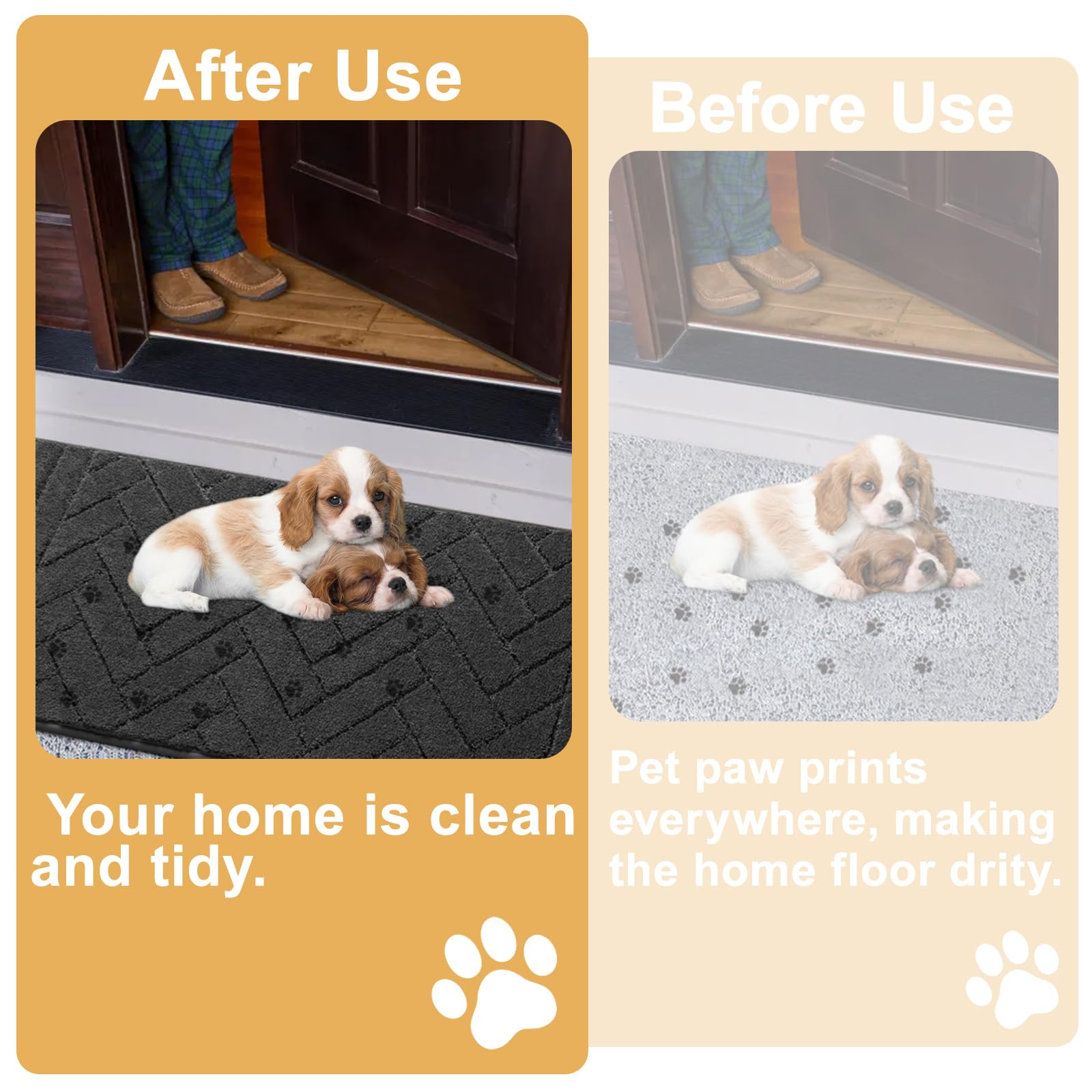 Tindbea anti-slip textured tpr base prevents slips during messy paws.