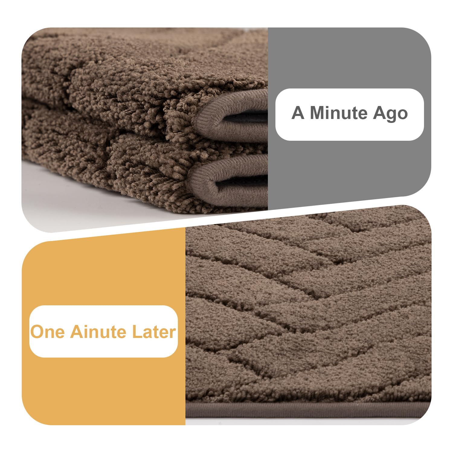 Tindbea dog mat latte absorb-moisture-dirt view highlights quick-drying, easy-clean performance