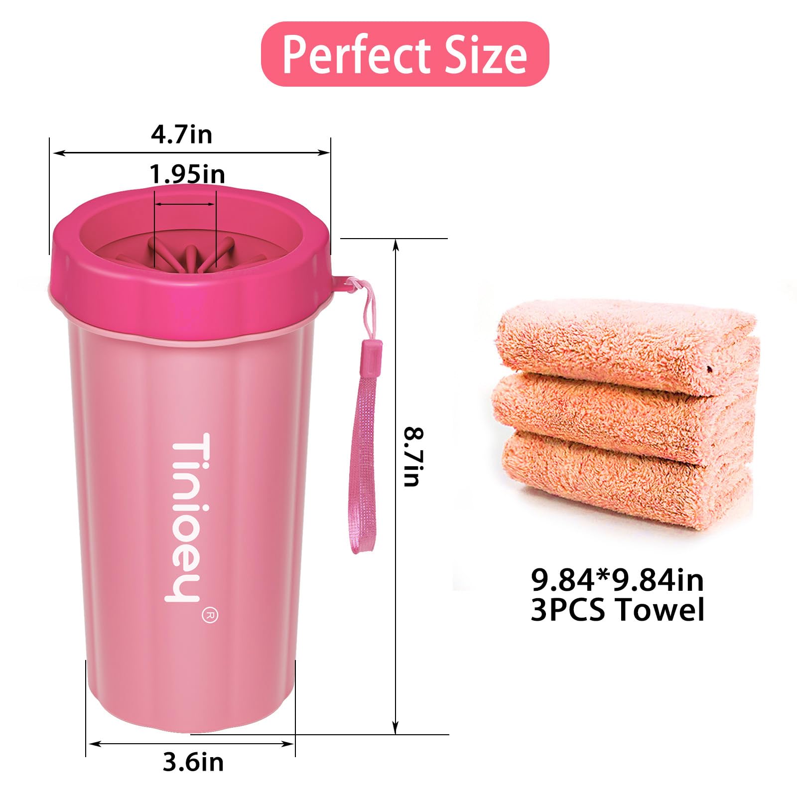 Tinioey dog paw cleaner warranty highlights support and reliability.