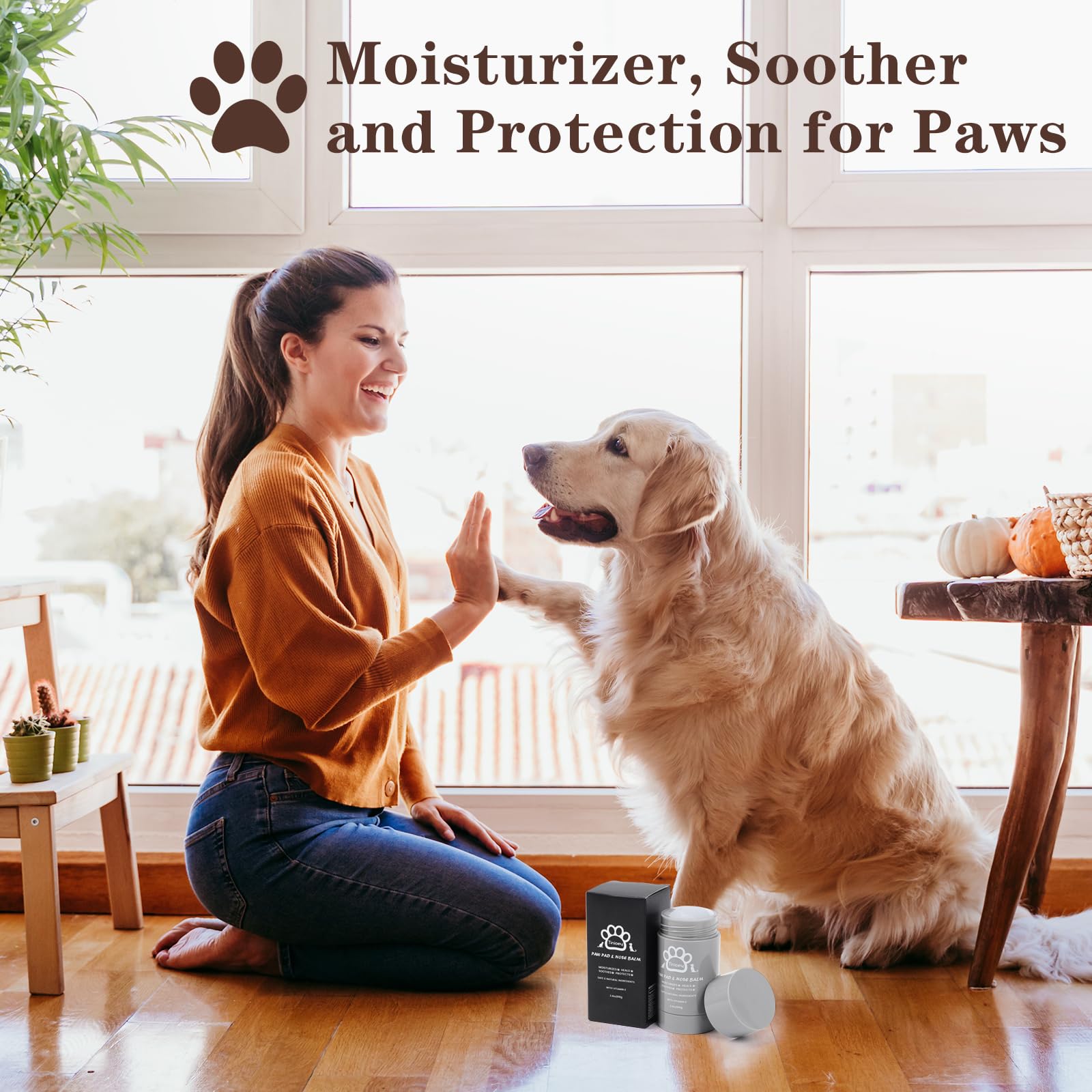 Tinioey paw protection barrier visual suggests shielding paws from elements