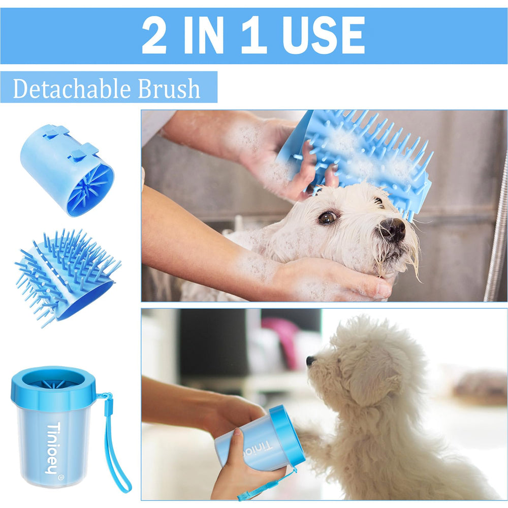 Tinioey twist-clean-action demonstrates easy twist and clean paw experience