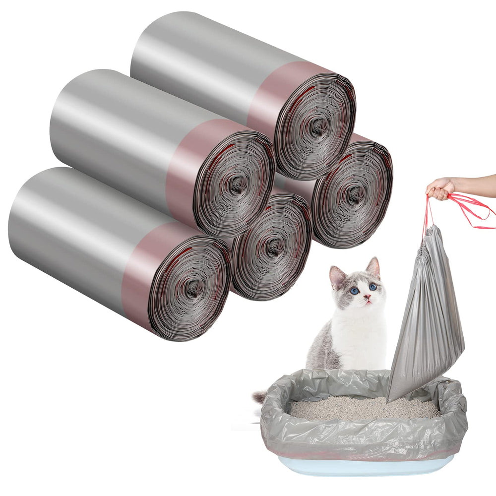 Tinlade 50-count jumbo cat litter liners roll set for easy restocking