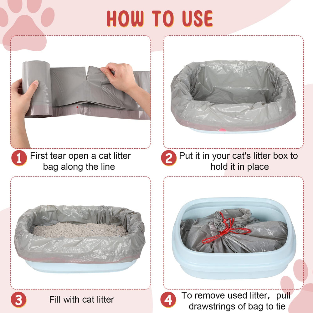 Tinlade unscented litter liner pack for odor-free waste handling