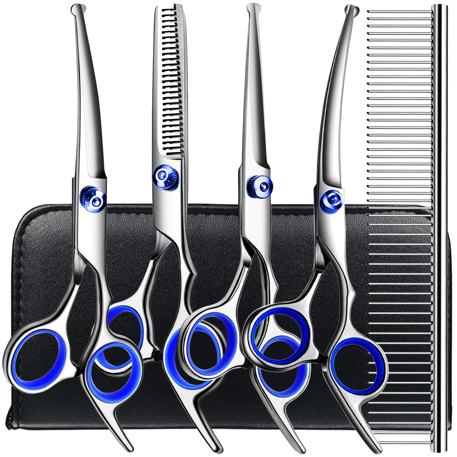 TINMARDA 6in1 dog grooming kit packshot for home grooming versatility and organization.