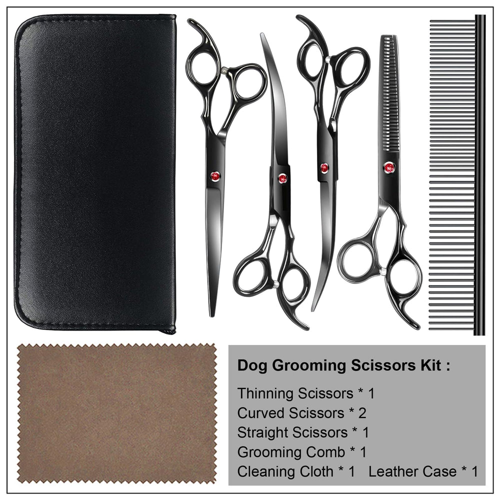 TINMARDA black leather case keeps grooming tools organized on the go