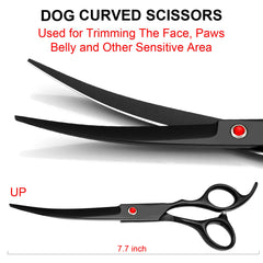 TINMARDA curved scissors designed for precise ear and head trimming