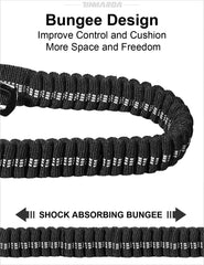 Tinmarda heavy-duty leash double handles provide extra control in crowded areas