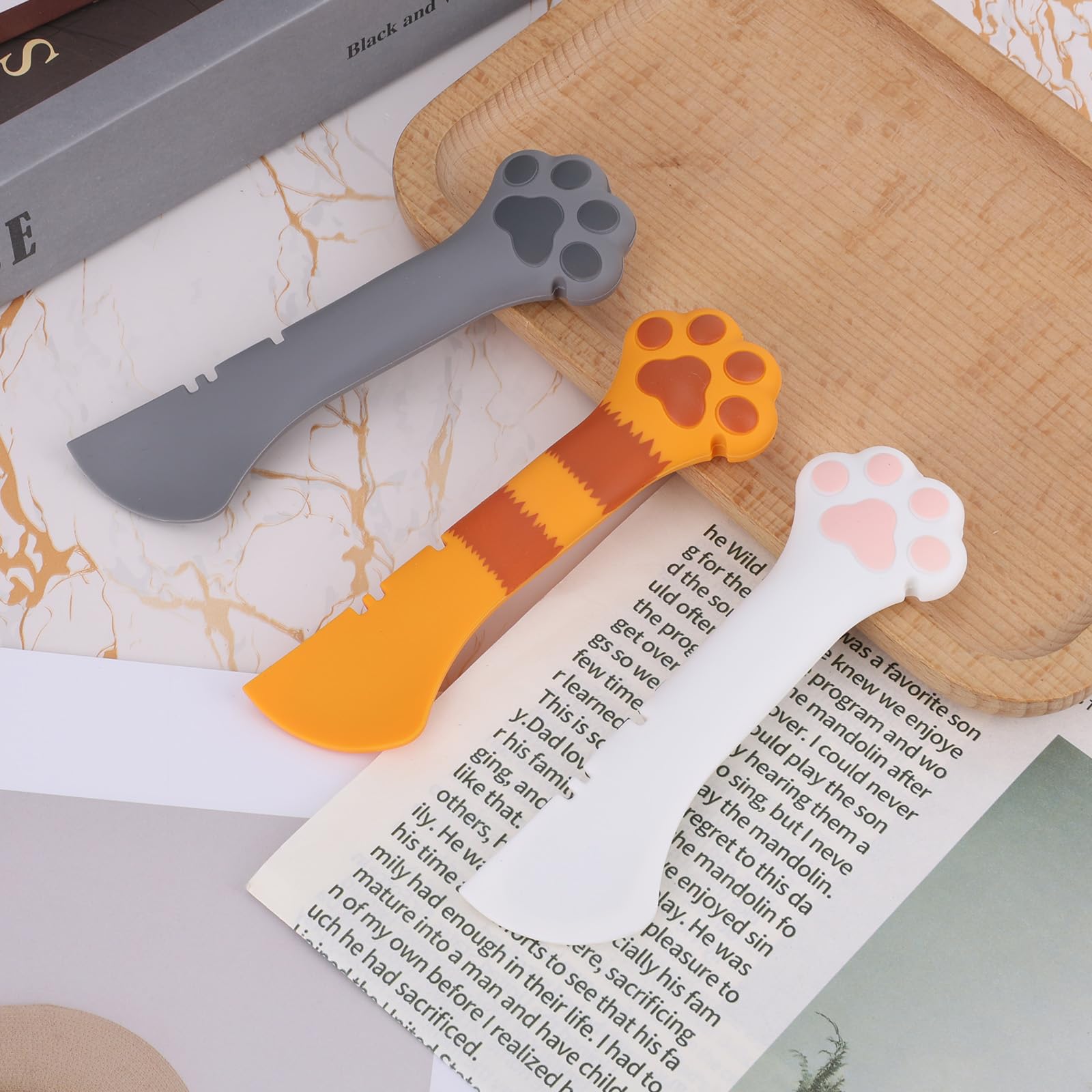 Tinoaly easy-clean-dishware-spoons: durable silicone, simple to rinse.