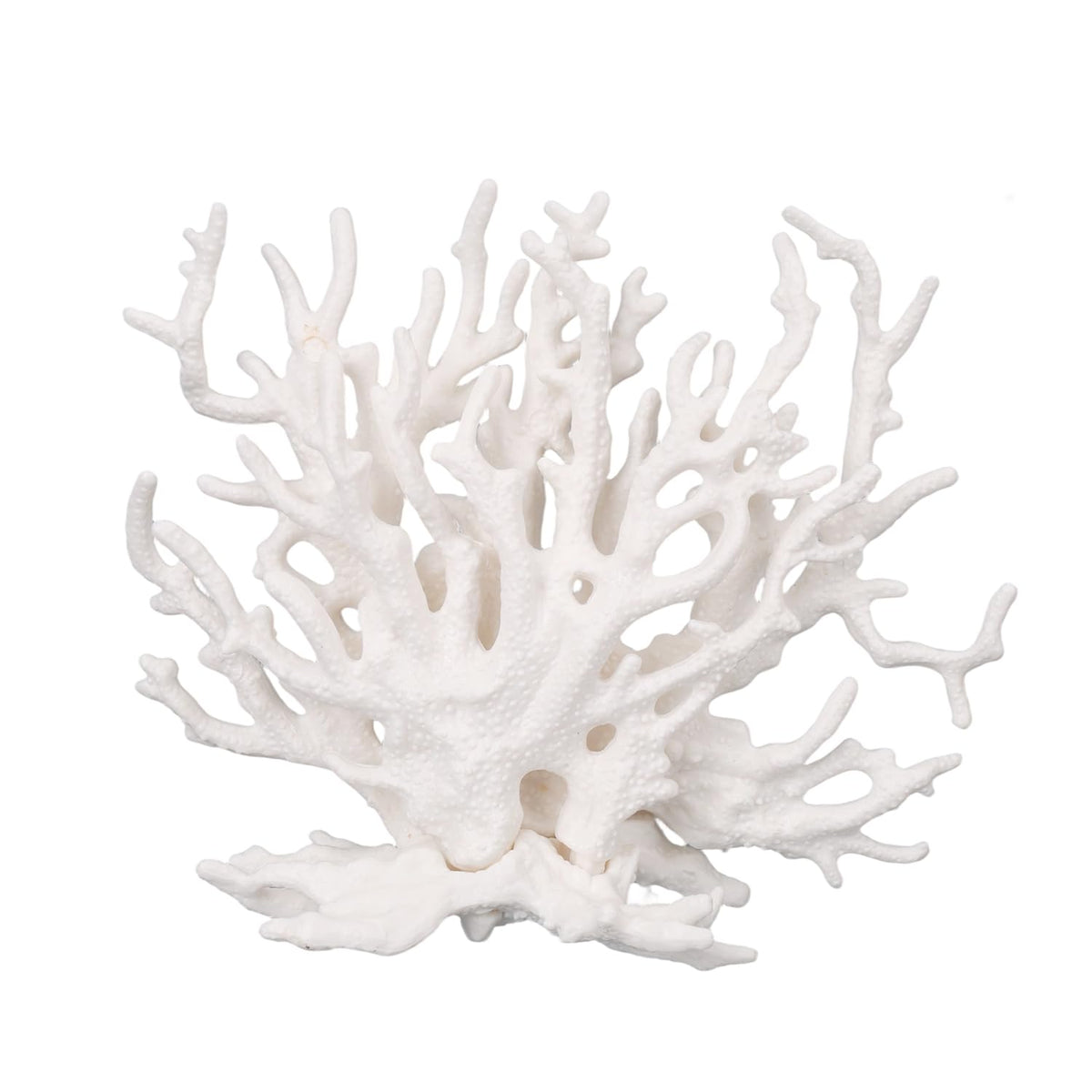 Tinoaly white resin coral reef decor for fish tank adds natural underwater ambiance and hiding spots