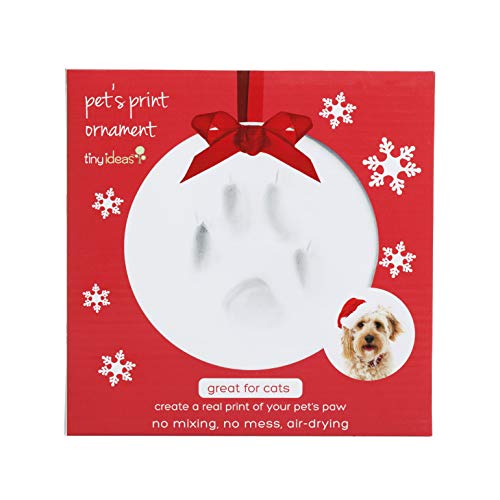 Tiny Ideas paw print ornament kit gift-ready keepsake for pet lovers.