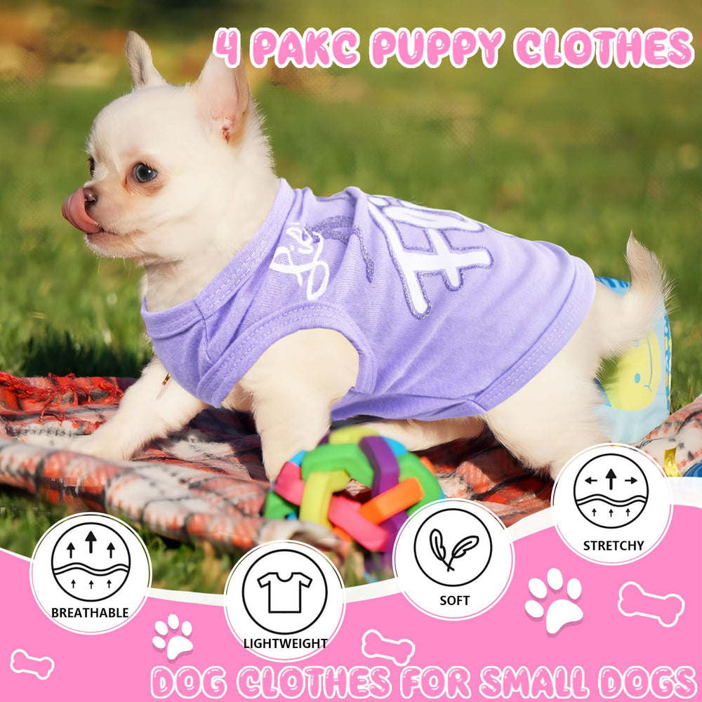 Tiny Teacup pink dog shirt back view highlighting breathable fabric for active outings
