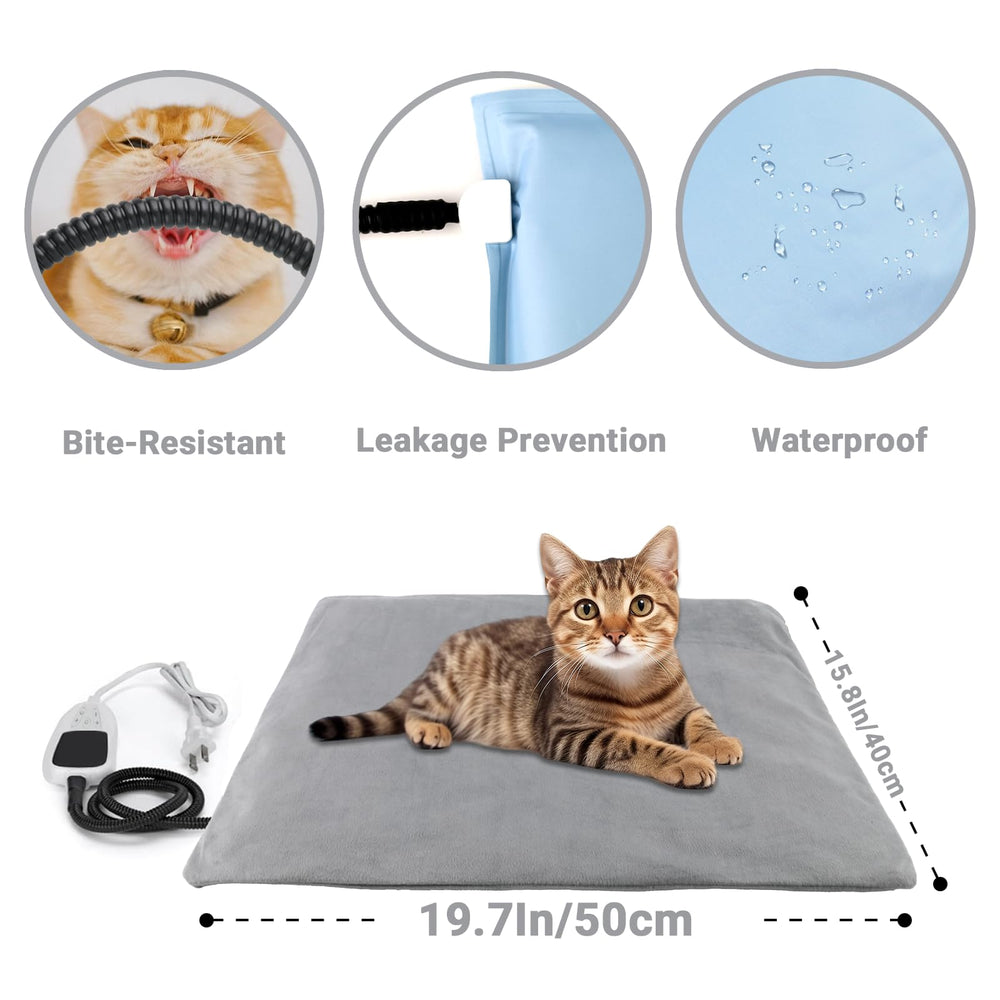 TinyWiz Pet Heating Pad safety features emphasizing overheating protection