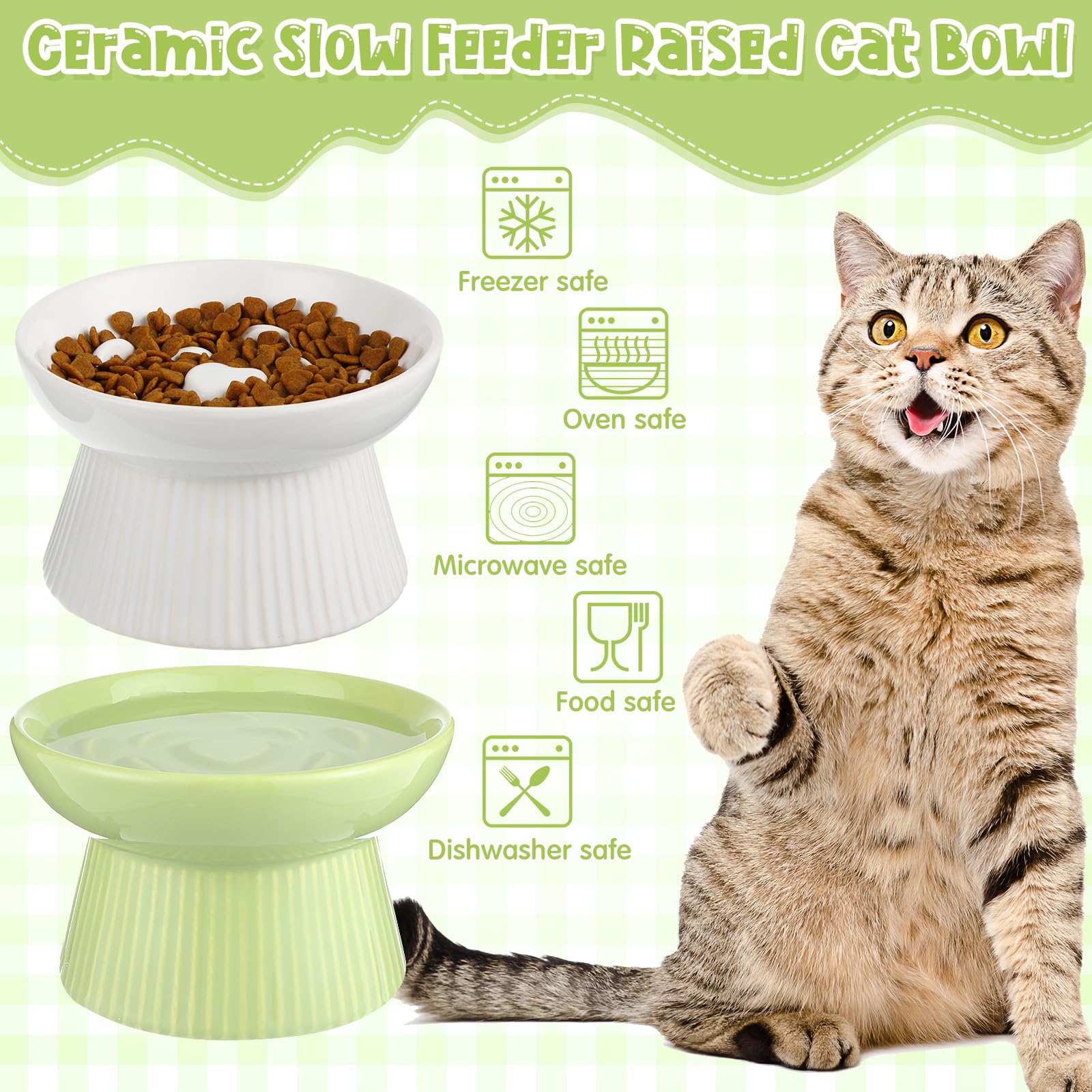 Tioncy two-bowl set offers flexible feeding stations or water options.