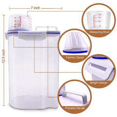 TIOVERY airtight storage shows contents at a glance.