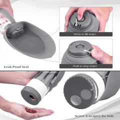 TIOVERY portable pet food compartment keeps snacks accessible during travel.