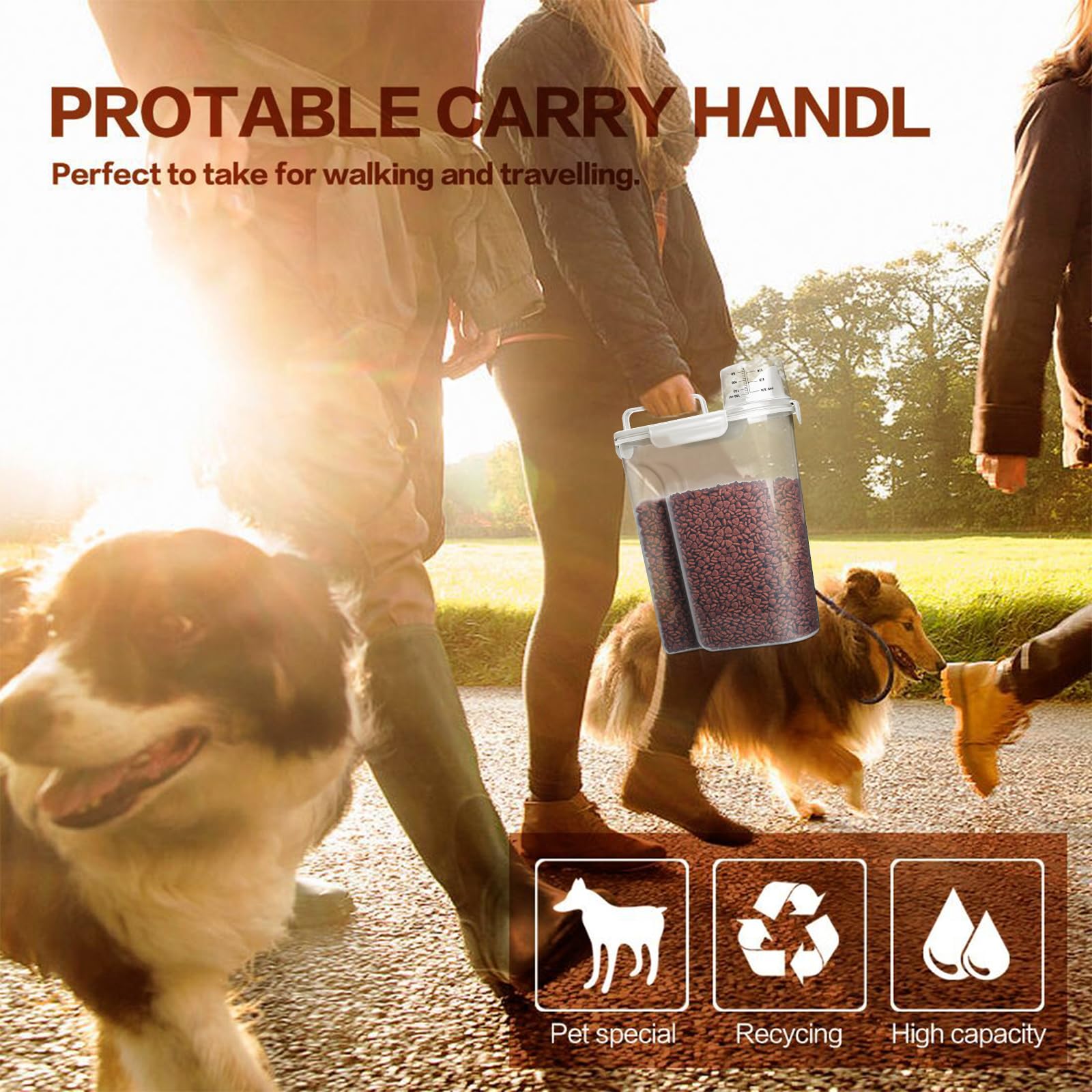 TIOVERY collapsible-bowl packs compactly for travel with your pet.