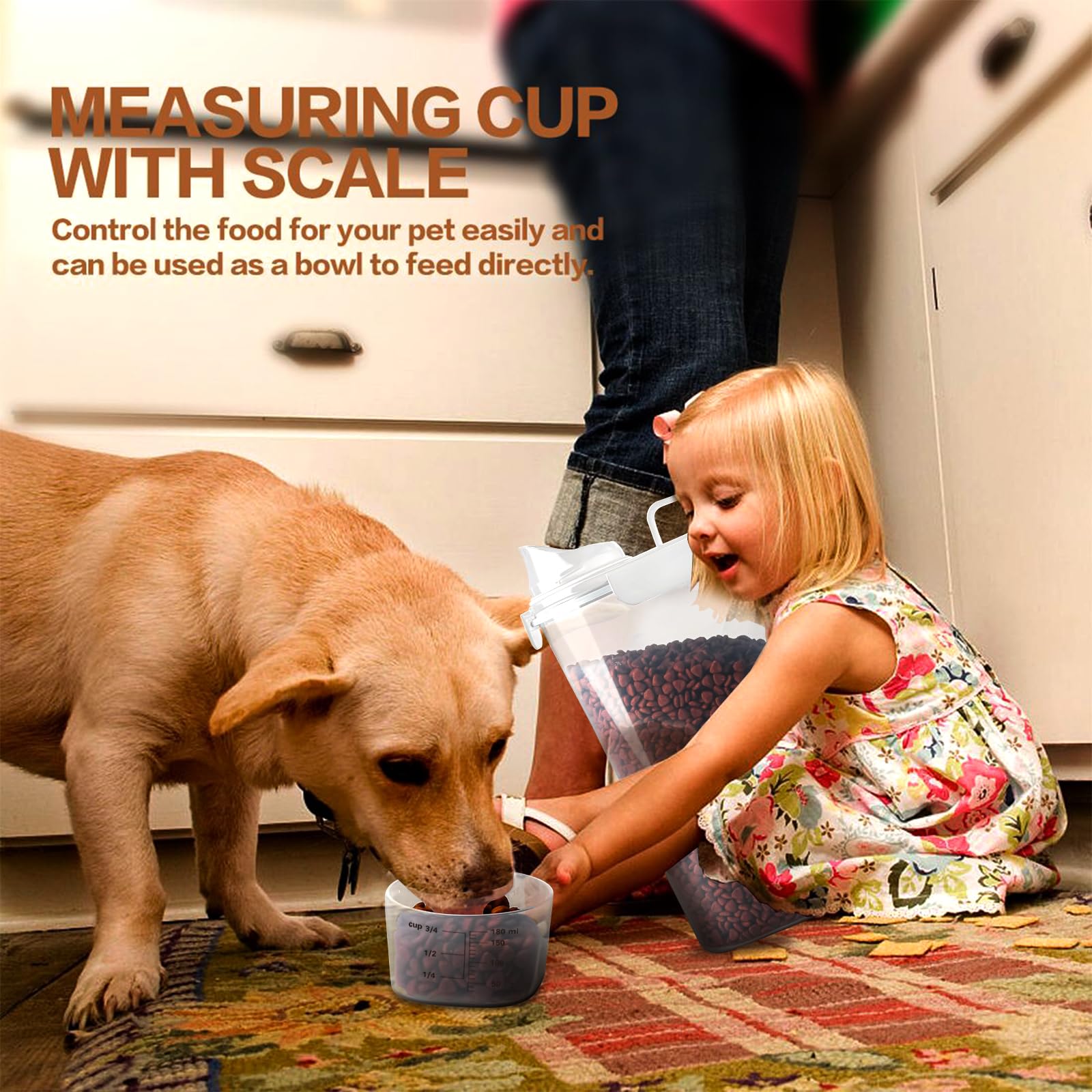 TIOVERY portable-handle makes carrying the container easy on trips.