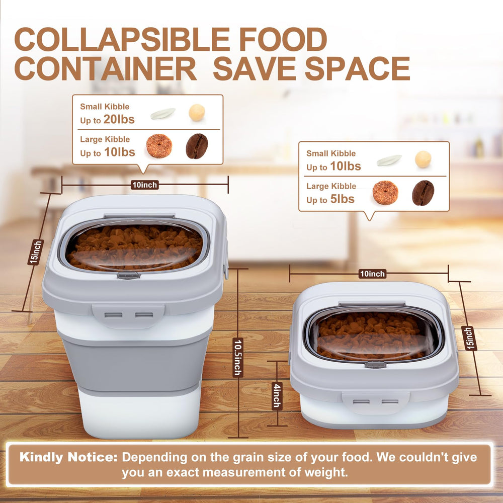 TIOVERY airtight dry food storage with clear lid lets you check levels at a glance.