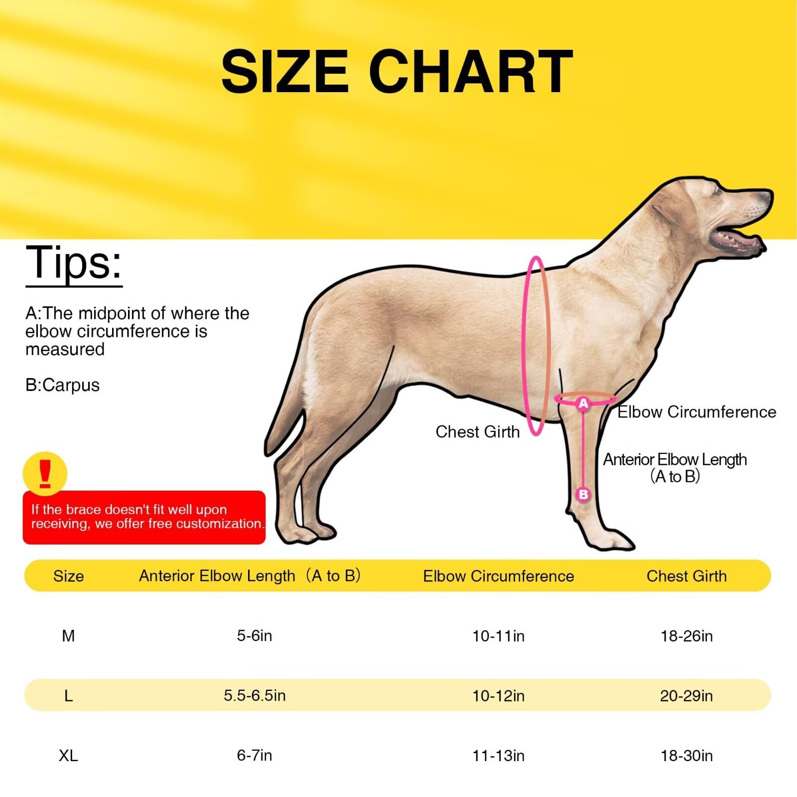 TIPOOP Dog Elbow Brace XL fabric-detail focuses on breathable, flexible material and reflective edges.