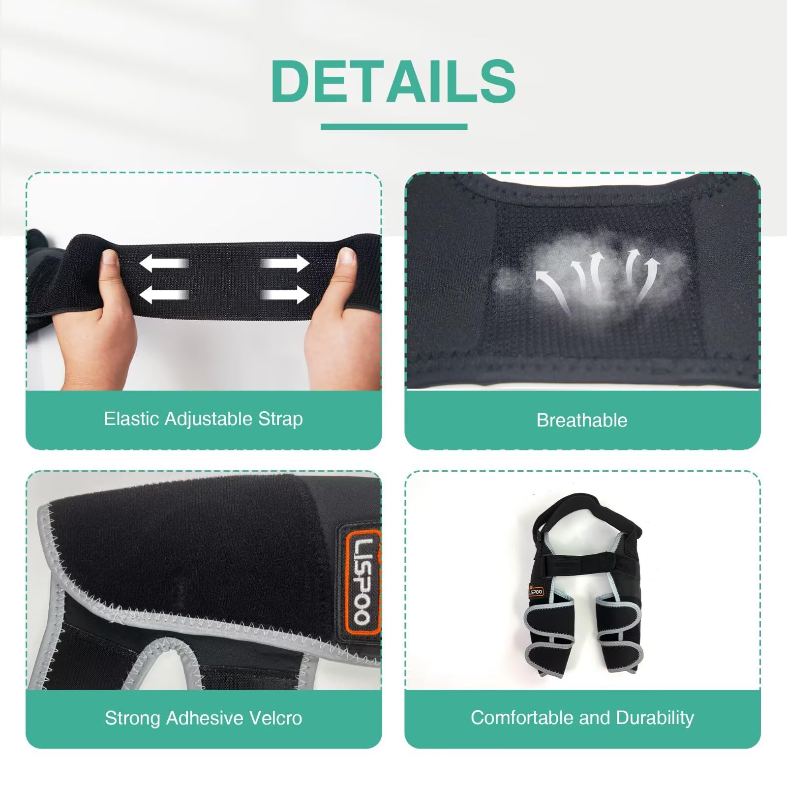 TIPOOP dog elbow protector side view highlighting joint protection during activities
