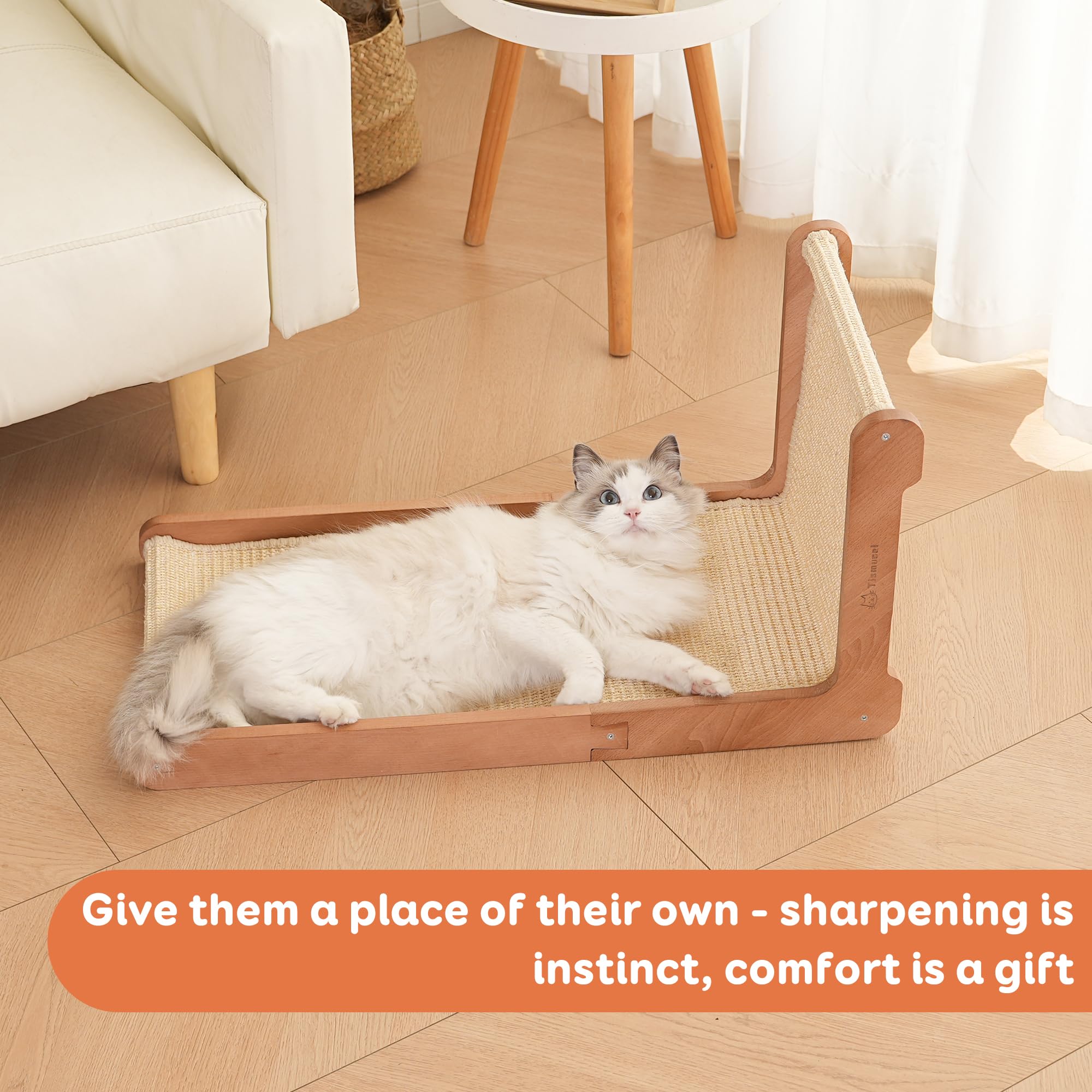 Tismucel indoor cat play furniture protector reducing sofa clawing.