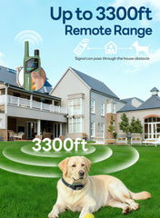 TISOOG IPX7 waterproof collar image highlighting rugged water resistance.