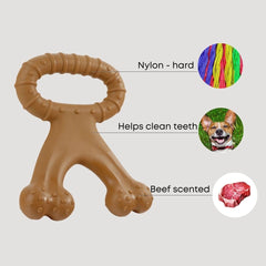 TITAN PUP TOYS molar bone curved grip for easy pickup