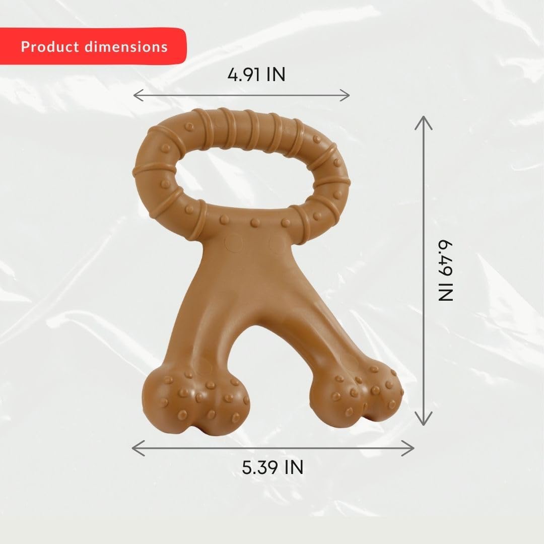 TITAN PUP TOYS molar bone textured surface aids dental cleaning