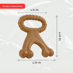 TITAN PUP TOYS molar bone textured surface aids dental cleaning