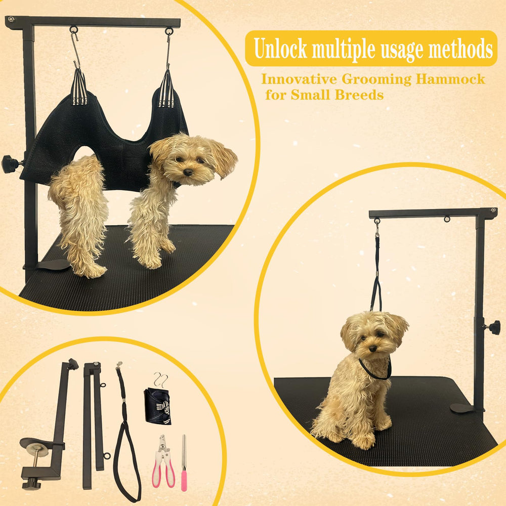 tiuire dog grooming arm foldable design saves space for small homes