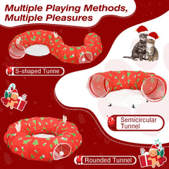 Tivray cat tunnel bed spacious interior enables cats or small animals to move and lounge.