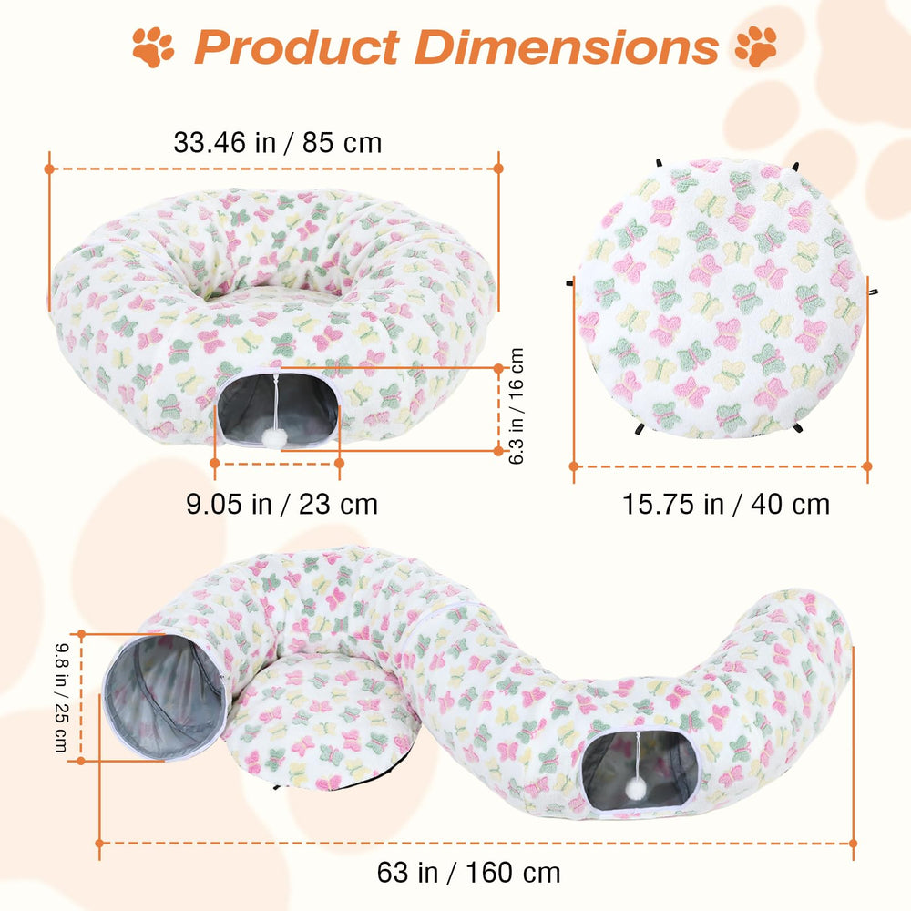 Tivray Cat Tunnel Easy Assembly shows quick setup for immediate use.