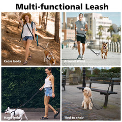 Tivray hands-free leash adjustable length fits various body shapes and walking styles
