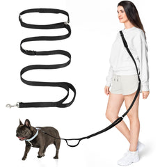 Tivray hands-free leash worn at the waist for hands-free walking and running