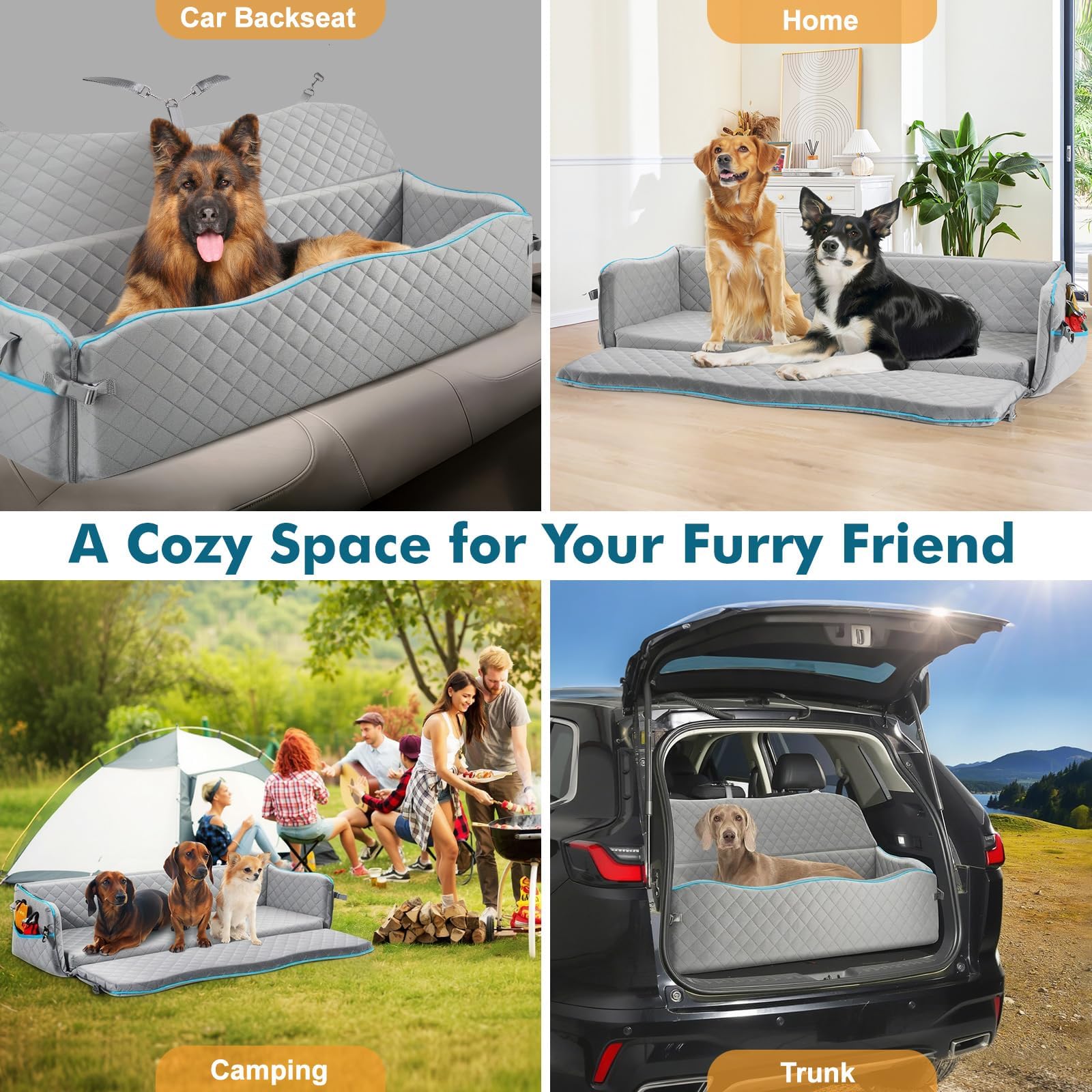 Tivray side-pockets provide handy storage for treats and toys.