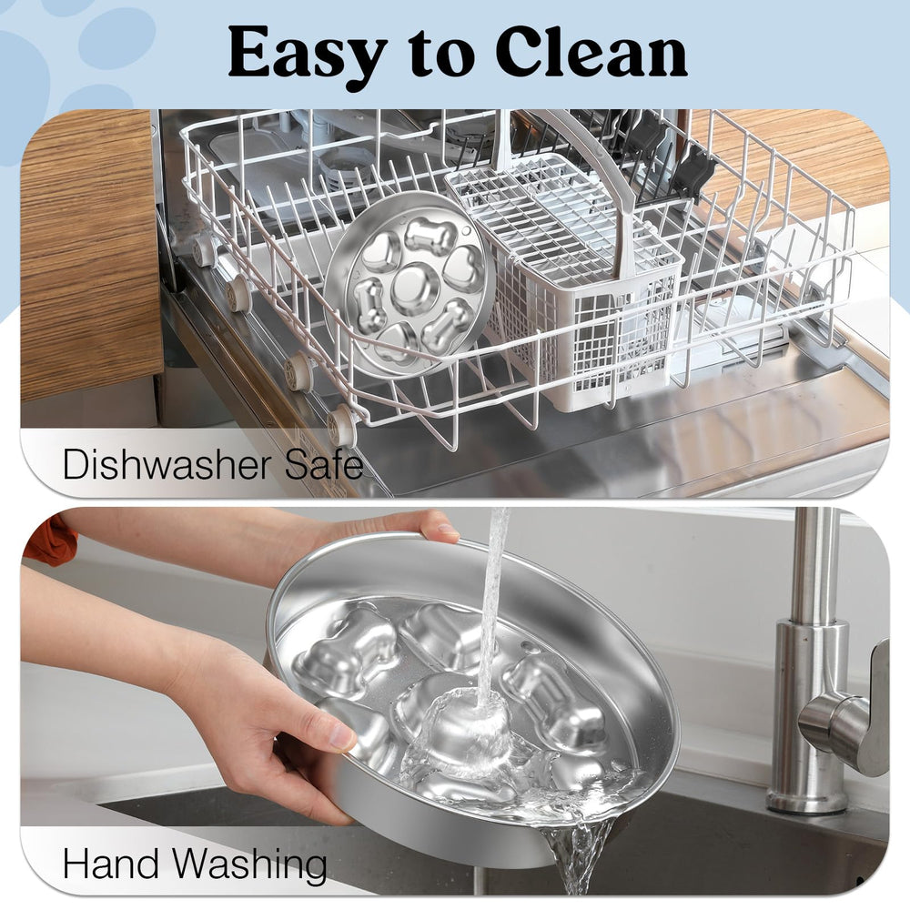 Tivray slow feeder bowl 304 stainless steel resists rust